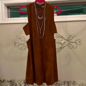 Gianni Bini velvet open sided dress